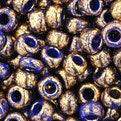 8/0 TOHO Seed Bead - Gilded Marble Blue