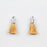 17-20mm Tassel with Silver Cap - Beige