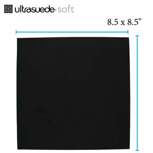 8.5" x 8.5" Ultrasuede - Black Onyx