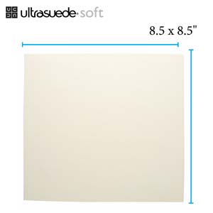 8.5" x 8.5" Ultrasuede - Country Cream