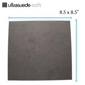 8.5" x 8.5" Ultrasuede - Executive Grey