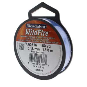 .006 in. Wildfire Bonded Beading Thread - Blue
