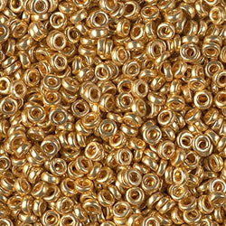 3mm Miyuki Spacer Bead - Duracoat Galvanized Gold