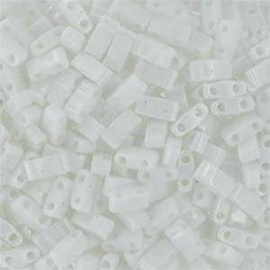 Miyuki HALF TILA Beads - White