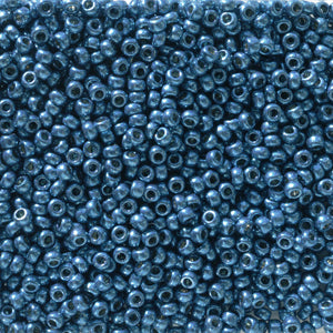 11/0 Miyuki SEED Bead - Duracoat Galvanized Deep Aqua Blue