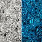 11/0 TOHO Seed Bead - Glow In The Dark - Crystal/Glow Blue