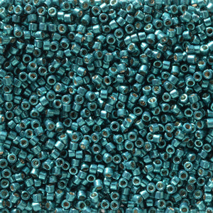 Miyuki DELICA Seed Beads 11/0 LT. BLUE LINED CRYSTAL AB (7.6 grams tube)