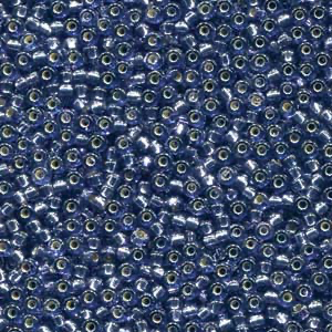 11/0 Miyuki SEED Bead - Duracoat Silverlined Dyed Prussian Blue