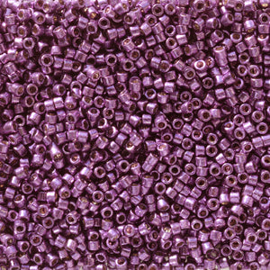 5 Grams of 11/0 Miyuki DELICA Beads - Duracoat Galvanized Purple Orchid