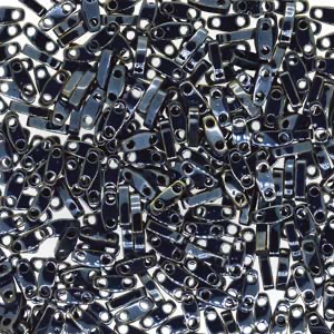 Miyuki QUARTER TILA Beads - Light Gunmetal