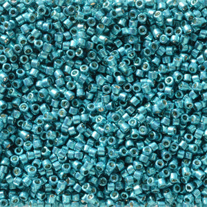 11/0 Miyuki DELICA Beads - Duracoat Galvanized Capri Blue