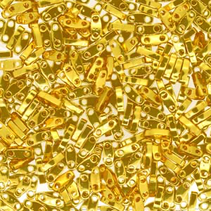 Miyuki QUARTER TILA Beads - 24kt Gold Plated