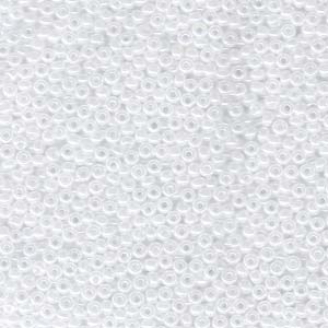 11/0 Miyuki SEED Bead Pack - White Pearl Ceylon