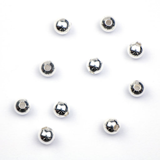 6mm Metal Bead - Silver