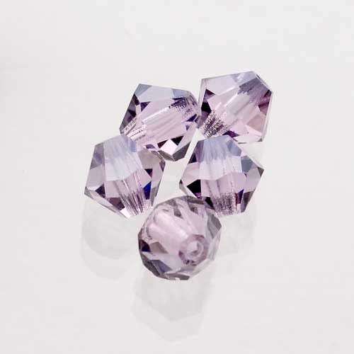 Preciosa 4mm BICONE Bead - Pink Sapphire Iris Mist