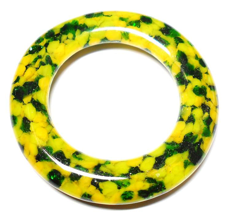 LovelyLynks Large (approx. 45mm diameter) Glass Circles - Snake Skin